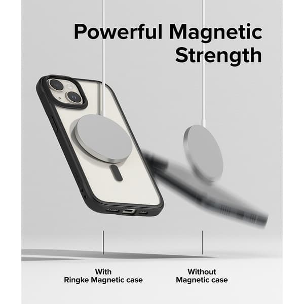 Ringke iPhone 15 Plus Cover Fusion Bold Magnetic Matte Black