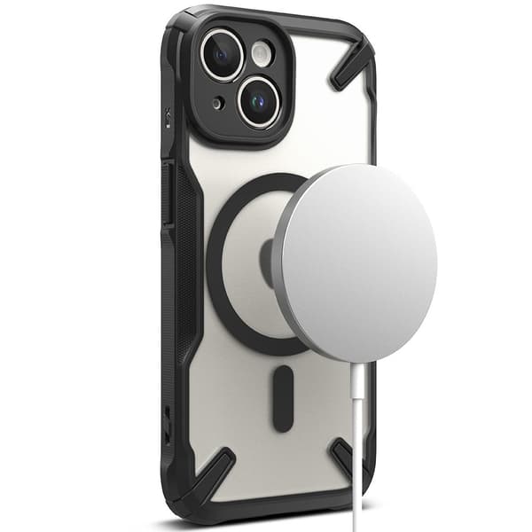 Ringke iPhone 15 Kuori Fusion X Magnetic Matte Black