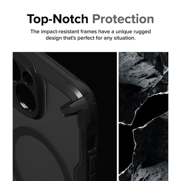 Ringke iPhone 15 Kuori Fusion X Magnetic Matte Black