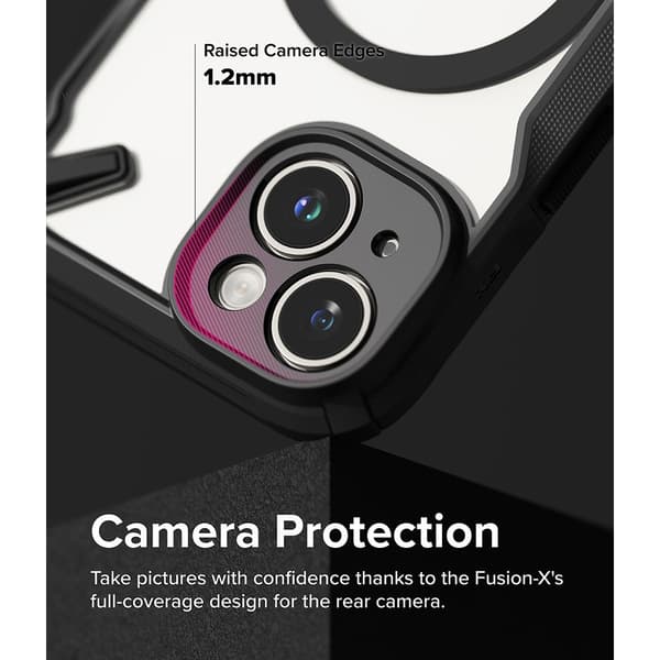 Ringke iPhone 15 Kuori Fusion X Magnetic Matte Black