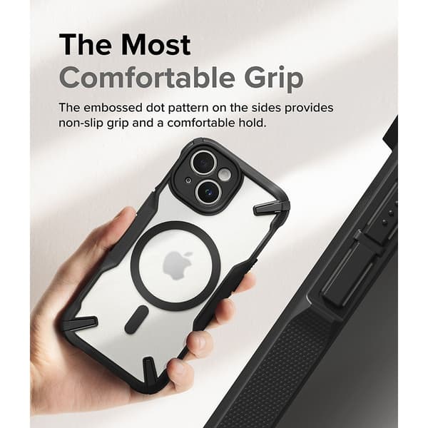Ringke iPhone 15 Kuori Fusion X Magnetic Matte Black