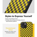 Miniatyrbild 4 av 11: Ringke iPhone 15 Skal Onyx Design Checkerboard Yellow