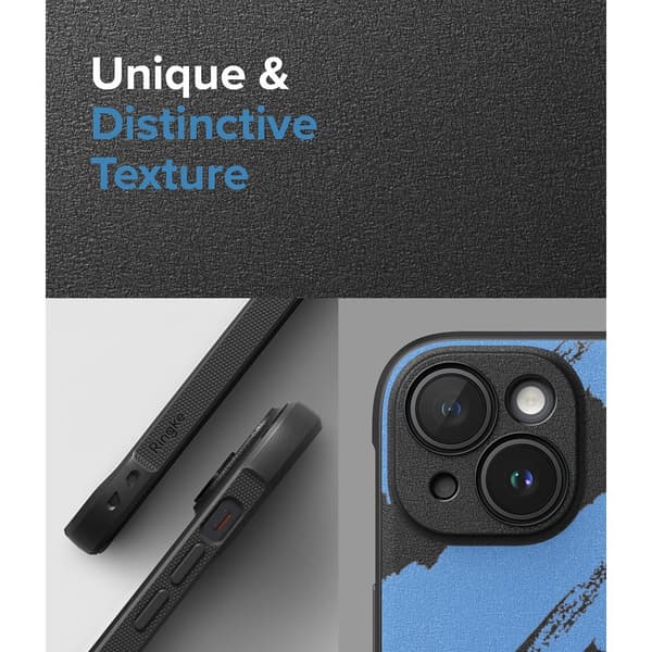 Ringke iPhone 15 Kuori Onyx Design Blue Brush