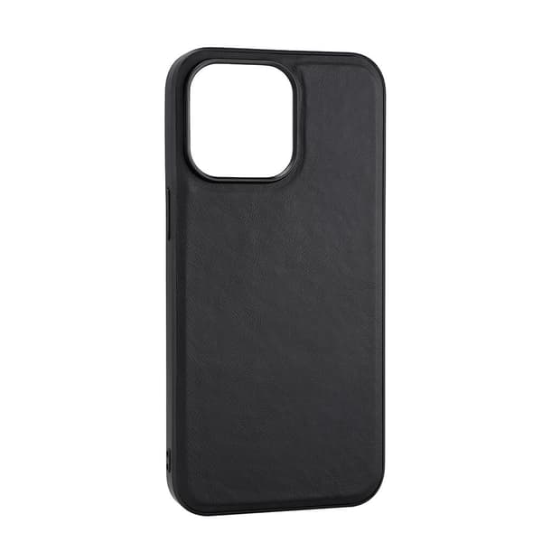 Kännykän kansi Nahka MagSeries Musta - iPhone 15 Pro Max