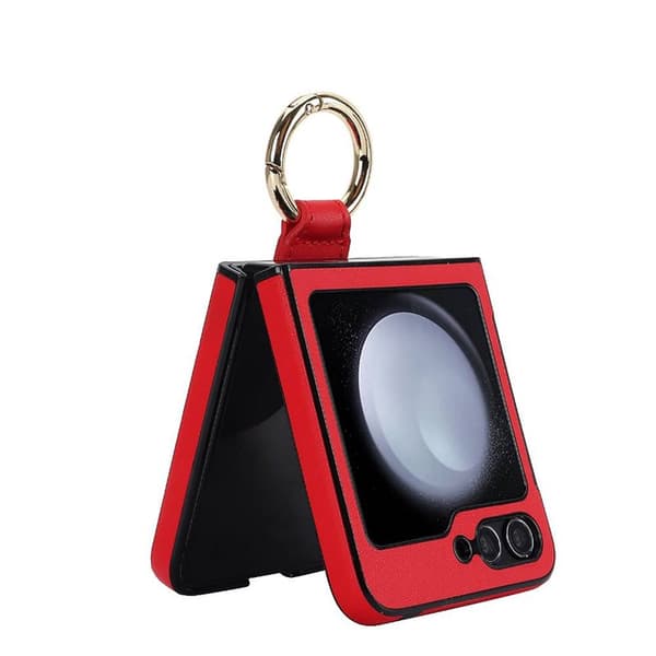 Rhombus Ring kuori Samsung Galaxy Z Flip 5 - Punainen