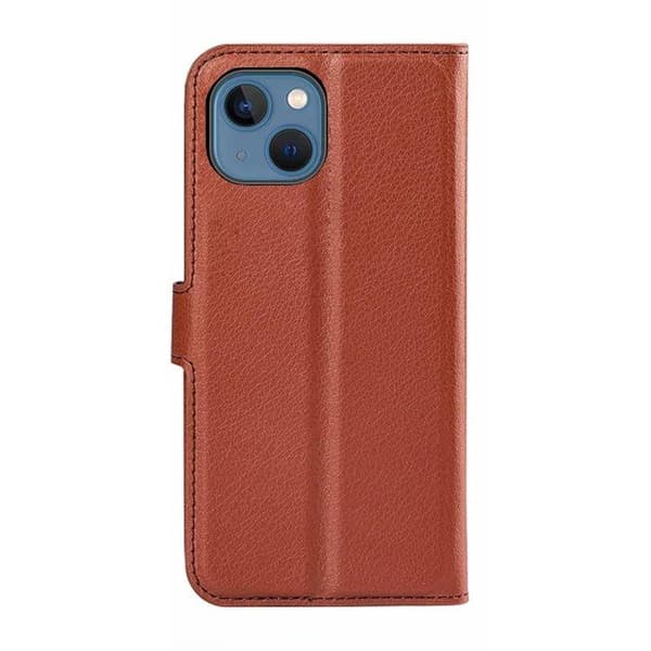 iPhone 15 Plånboksfodral med stativ - Brun