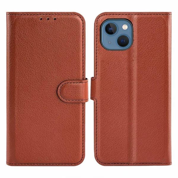 iPhone 15 Plånboksfodral med stativ - Brun