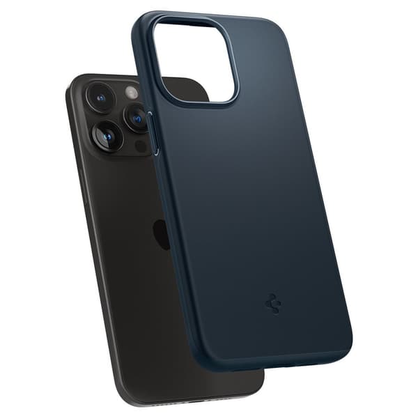 Spigen iPhone 15 Pro Max Kuori Thin Fit Metal Slate