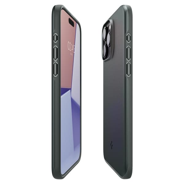Spigen iPhone 15 Pro Max Cover Thin Fit Abyss Green