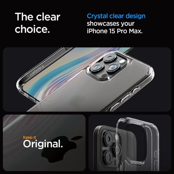 Spigen iPhone 15 Pro Max Cover Ultra Hybrid Frost Clear