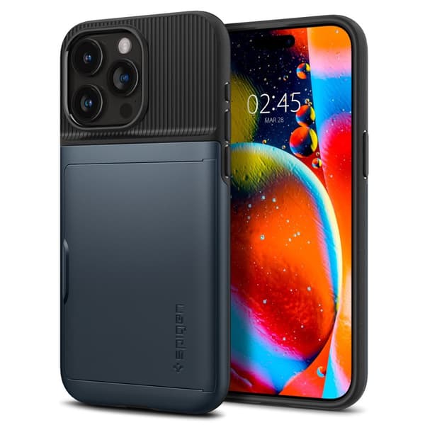 Spigen iPhone 15 Pro Max Kuori Slim Armor CS Metal Slate