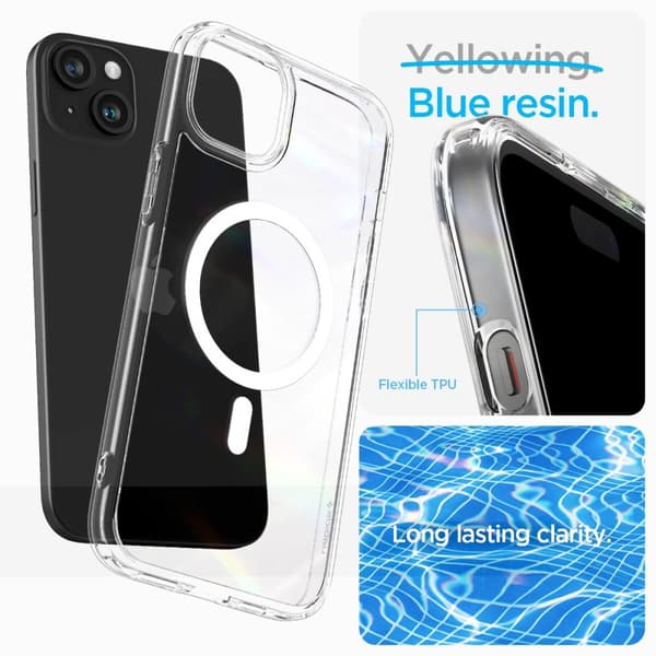 Spigen iPhone 15 Plus Cover Ultra Hybrid MagFit Hvid
