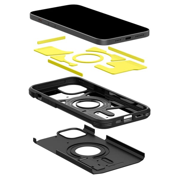 Spigen iPhone 15 Plus Kuori Tough Armor MagFit Musta