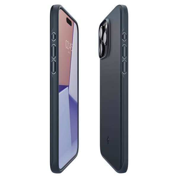 Spigen iPhone 15 Pro Cover Thin Fit Metal Slate