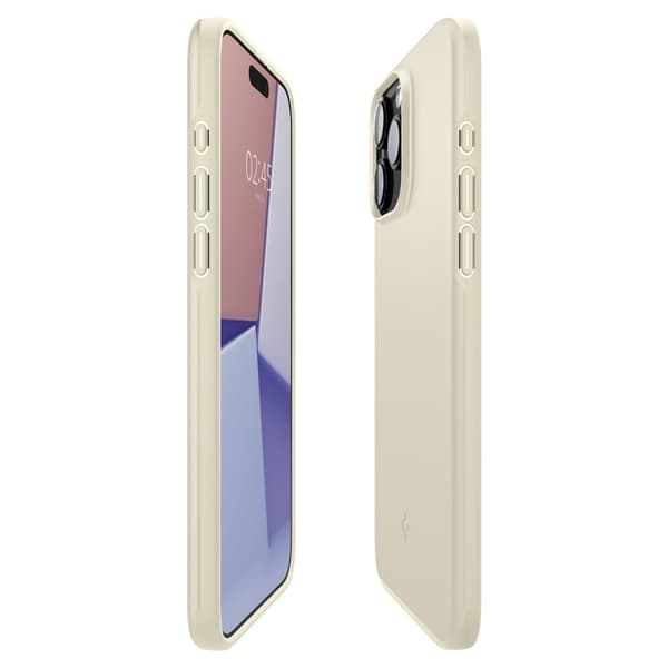 Spigen iPhone 15 Pro Cover Thin Fit Mute Beige