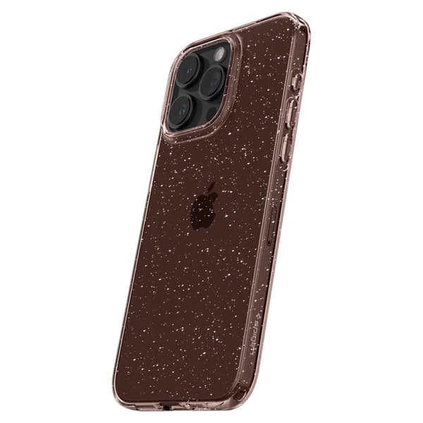 Spigen iPhone 15 Pro Skal Liquid Crystal Glitter Rose Quartz
