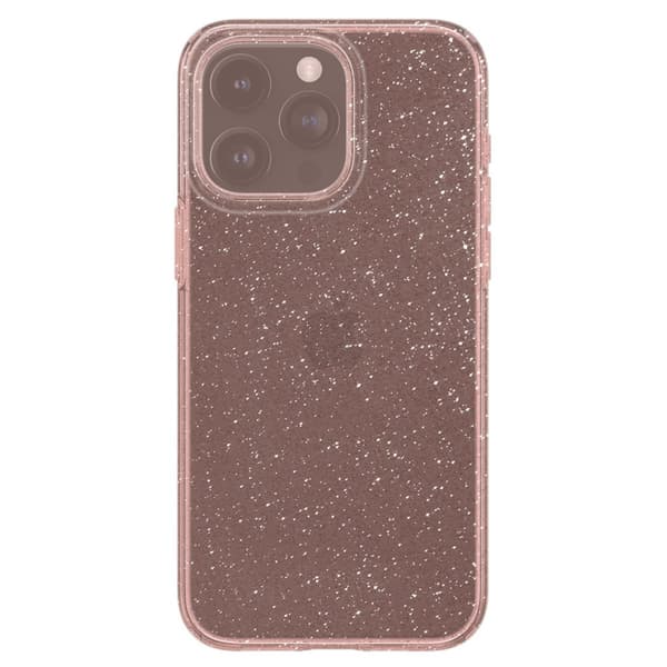 Spigen iPhone 15 Pro Skal Liquid Crystal Glitter Rose Quartz
