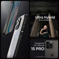 Miniatyrbillede 10 af 11: Spigen iPhone 15 Pro Cover Ultra Hybrid Matte Matte Black