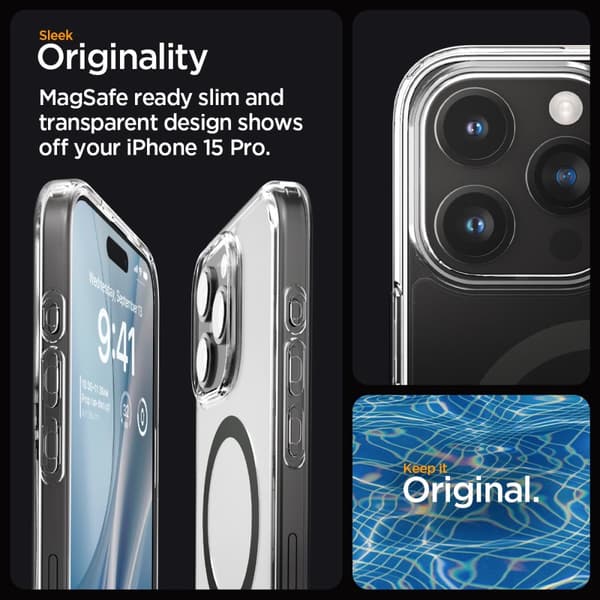 Spigen iPhone 15 Pro Cover Ultra Hybrid MagFit Graphite