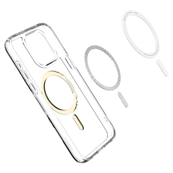 Spigen iPhone 15 Pro Cover Ultra Hybrid MagFit Guld