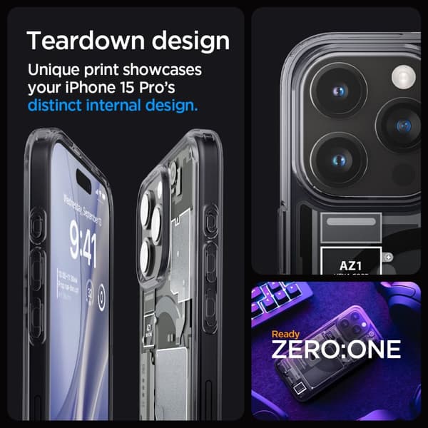 Spigen iPhone 15 Pro Kuori Ultra Hybrid MagFit Zero One