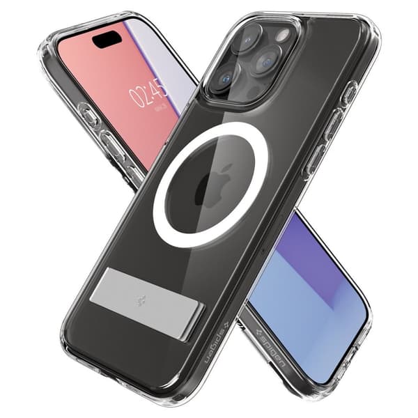 Spigen iPhone 15 Pro Deksel Ultra Hybrid S MagFit Crystal Clear