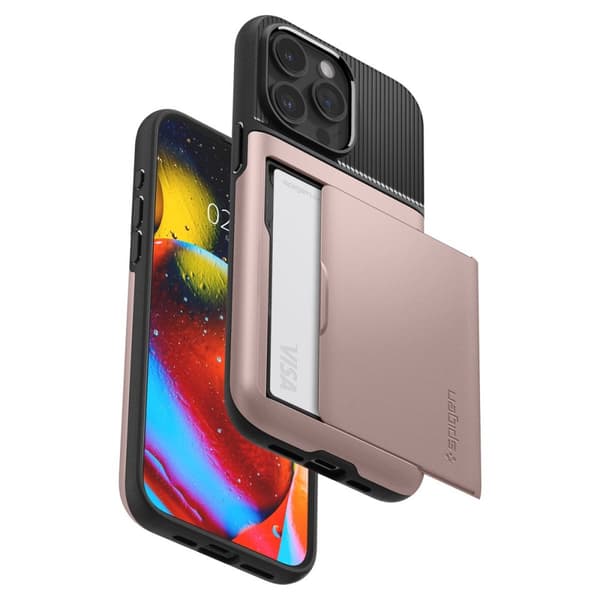 Spigen iPhone 15 Pro Skal Slim Armor CS Rose Gold