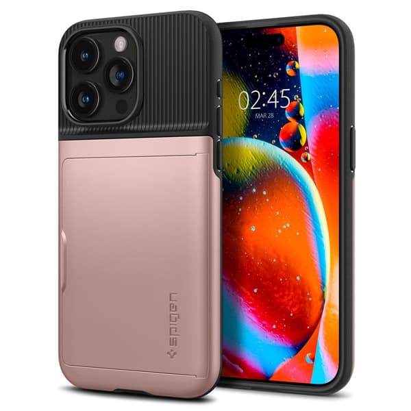 Spigen iPhone 15 Pro Skal Slim Armor CS Rose Gold