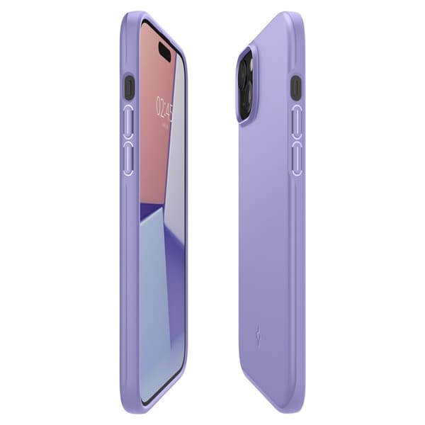 Spigen iPhone 15 Skal Thin Fit Iris Purple