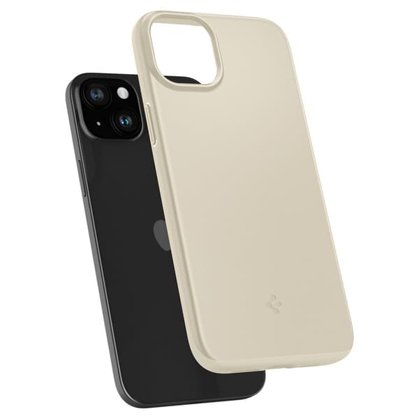 Spigen iPhone 15 Deksel Thin Fit Mute Beige