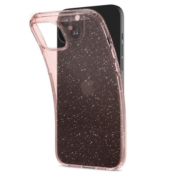 Spigen iPhone 15 Kuori Liquid Crystal Glitter Rose Quartz