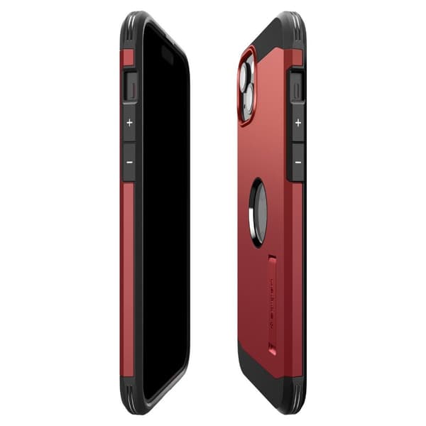 Spigen iPhone 15 Cover Tough Armor MagFit Rød
