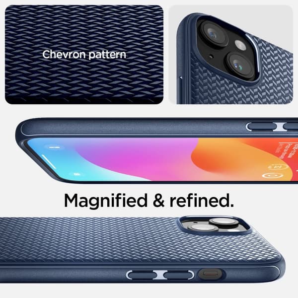 Spigen iPhone 15 Deksel Mag Armor MagFit Navy Blue
