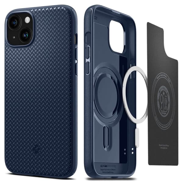 Spigen iPhone 15 Cover Mag Armor MagFit Navy Blue