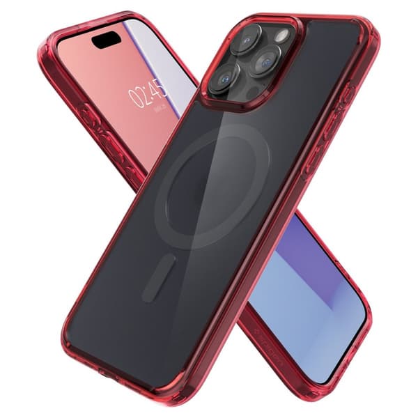 Spigen iPhone 15 Pro Max Cover Ultra Hybrid MagFit Frost Deep Red