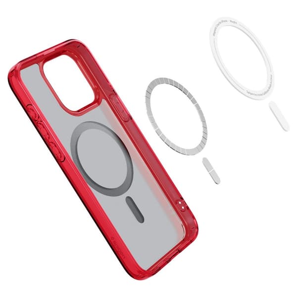Spigen iPhone 15 Pro Skal Ultra Hybrid MagFit Frost Deep Red