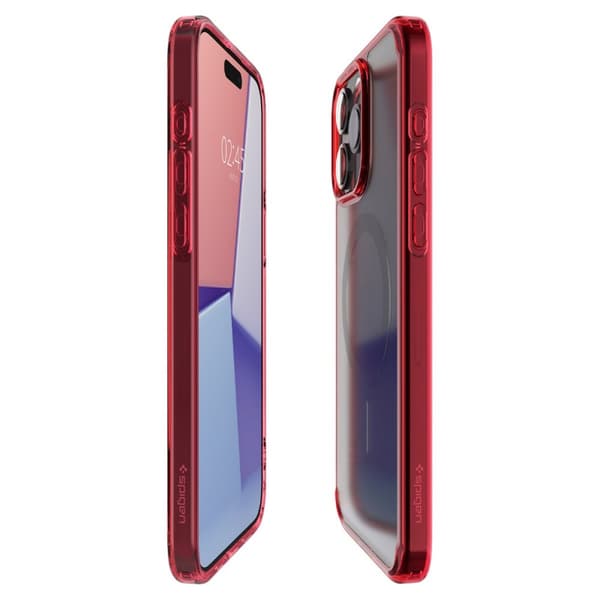 Spigen iPhone 15 Pro Skal Ultra Hybrid MagFit Frost Deep Red