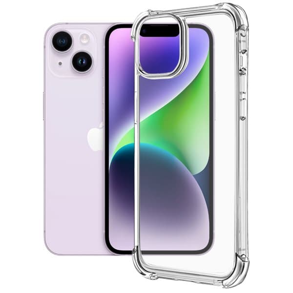 iPhone 14 Plus Skal - Extra Stöttåligt och Slitstarkt Transparent