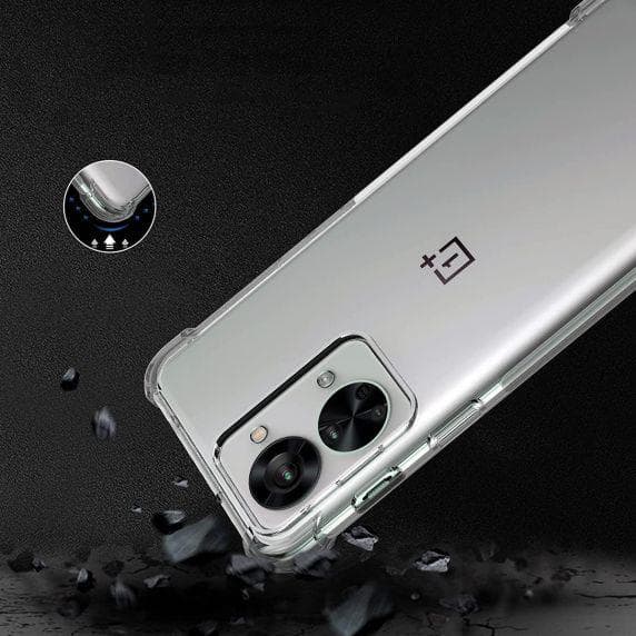OnePlus Nord 2T Stöttåligt TPU Mobilskal - Transparent