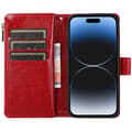 Miniatyrbilde 1 av 2: DoubleFlip Zipper 9-kort Apple iPhone 15 - Rød