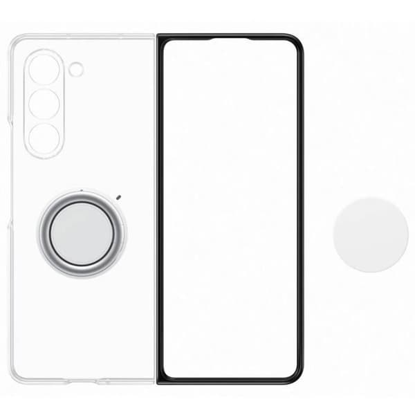Original Samsung Galaxy Z Fold 5 Fodral Avtagbar Hållare Ring Clear Gadget Series
