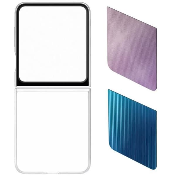 Fodral till Samsung Z Flip 5 Anpassningsbart FlipSuit Fodral Original Transparent