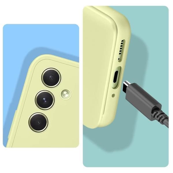 Samsung Galaxy A54 5G Fönsterfodral Smart View Plånbok Original Lime Green