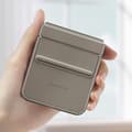 Miniatyrbild 3 av 4: Fodral till Samsung Z Flip 5 Faux Leather Flap Eco-Leather Original Taupe