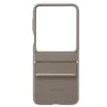 Miniatyrbild 1 av 4: Fodral till Samsung Z Flip 5 Faux Leather Flap Eco-Leather Original Taupe