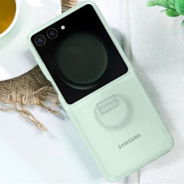 Samsung Galaxy Z Flip 5 Ring Fodral Grön