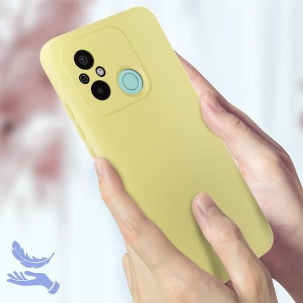 Xiaomi Redmi 12C Halvstyvt fodral Gult fodral
