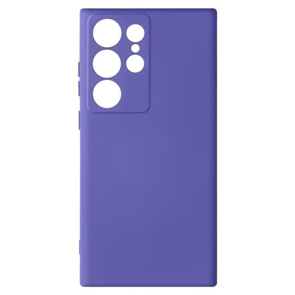 Skal som är kompatibelt med Samsung Galaxy S23 Ultra Silicone Purple Cover