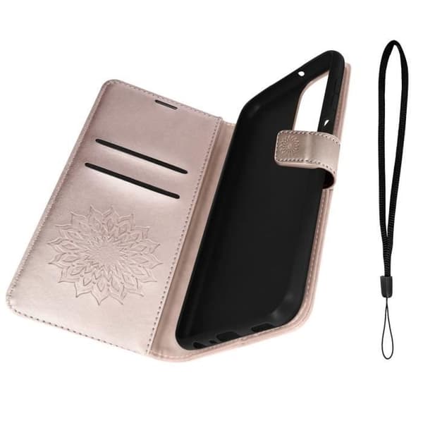 Fodral Kompatibel med Samsung A23 5G Flower Rose Gold Fodral