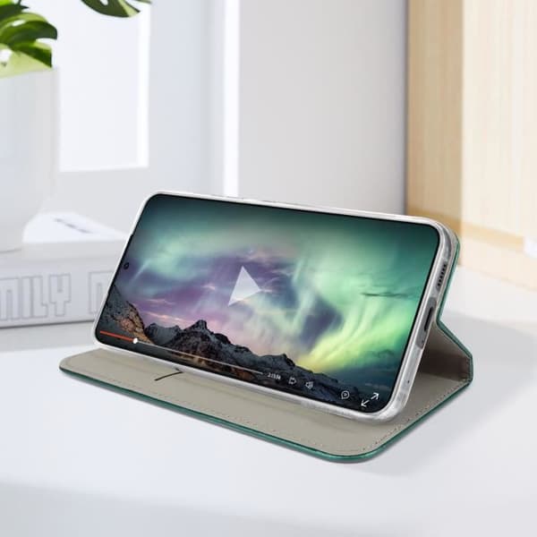 Fodral kompatibelt med Samsung S23 Plus Folio Mörkgrönt fodral